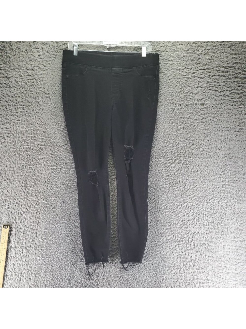 Old Navy Jeans Womens 10 Black Rockstar Super Skinny Jeggings Stretch Denim